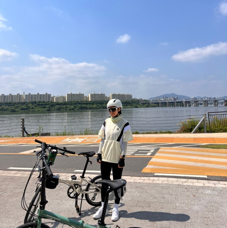 매디슨 피콜로와 첫 한강 라이딩! 미니벨로로 왕복 70km 달리기