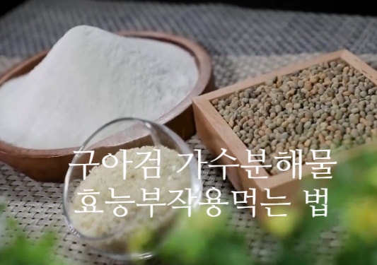 구아검 가수분해물 효능 부작용 먹는 법 (ft. 구아콩)