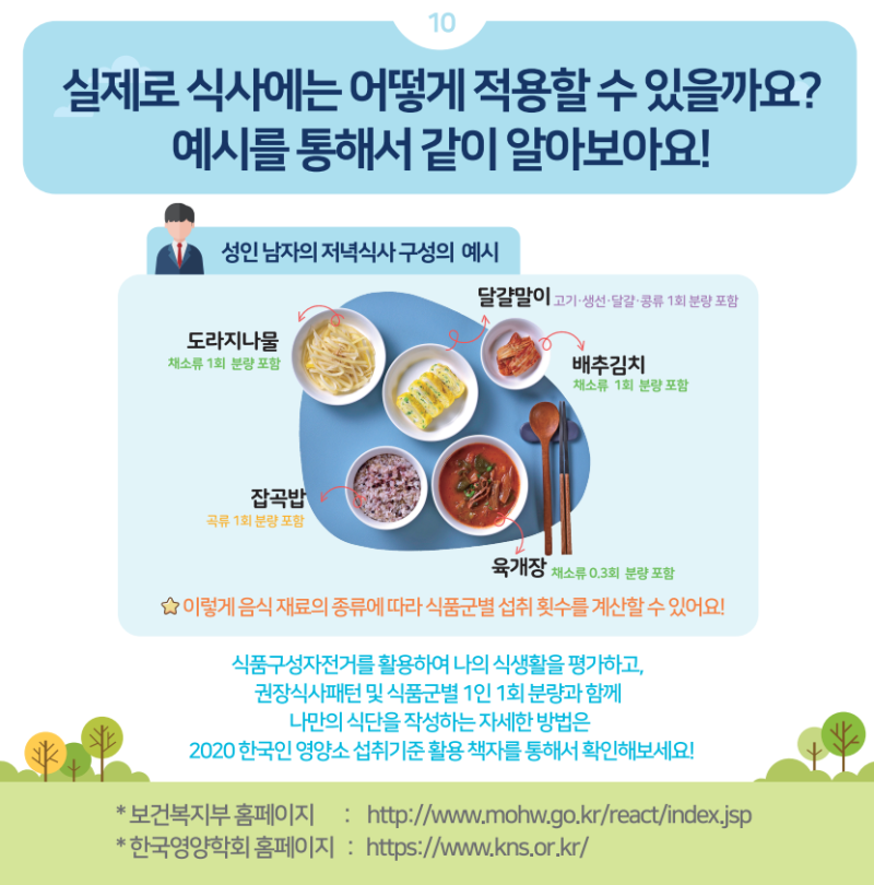 2020 한국인 영양소 섭취기준 식품구성자전거 : 네이버 블로그