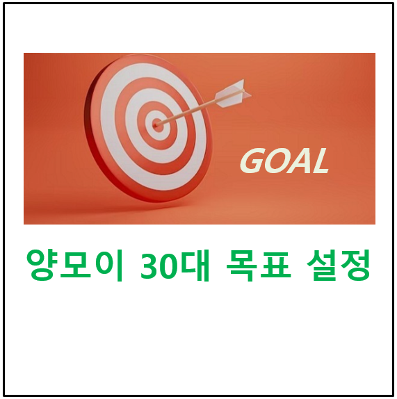  양모이 30대 목표 설정 (June 2023)