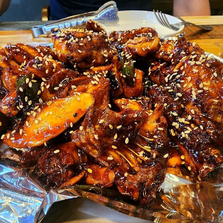  용원신항 맛집 // 숯불 치킨이 땡길 땐 문진옥 숯불치킨
