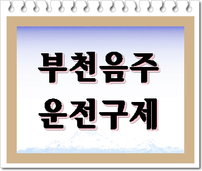  부천 음주운전 구제 총정리