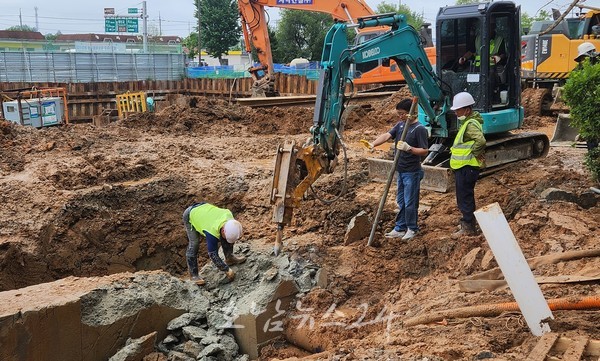  나주시, 21일 상수관 파손·누수로 1만여 가구 단수 사태 발생.. 대책상황실 운영