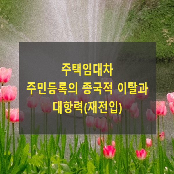  주택임대차 주민등록의 종국적 이탈과 대항력(재전입)