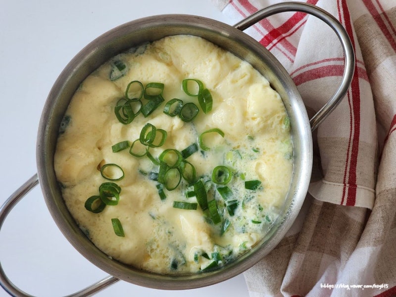 초간단 냄비 계란찜 만드는 법 인덕션 냄비계란찜 만들기 계란찜 물비율