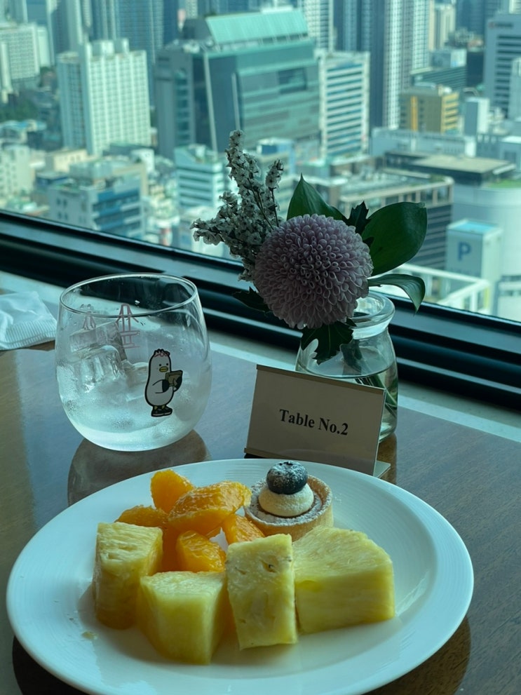  부산 서면 롯데호텔 클럽라운지 (조식, 애프터눈 티, 칵테일 서비스)각 메뉴와 이용시간,후기