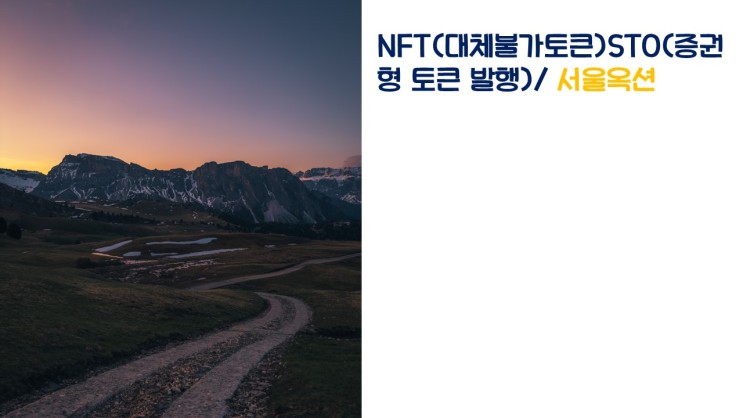 NFT(대체불가토큰)STO(증권형 토큰 발행)/서울옥션