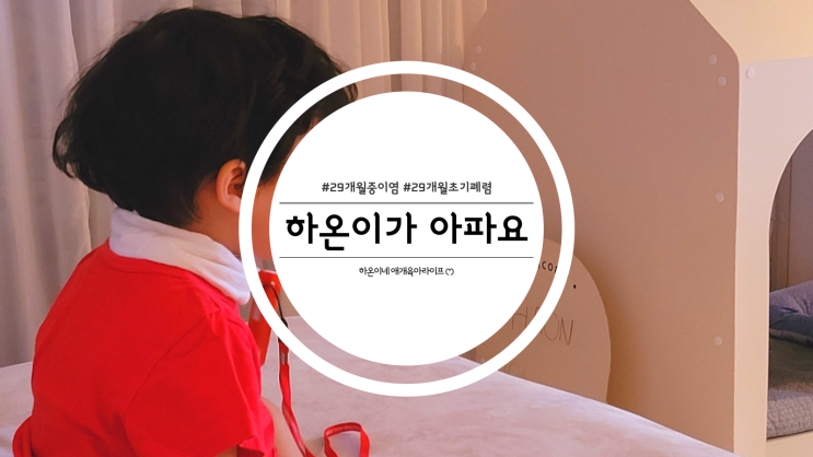  29개월 아기 중이염 폐렴 고열 증상
