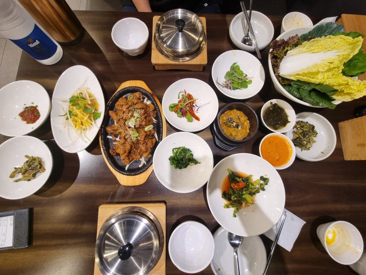  하안동 맛집 담원쌈밥 밤일마을 가족외식장소