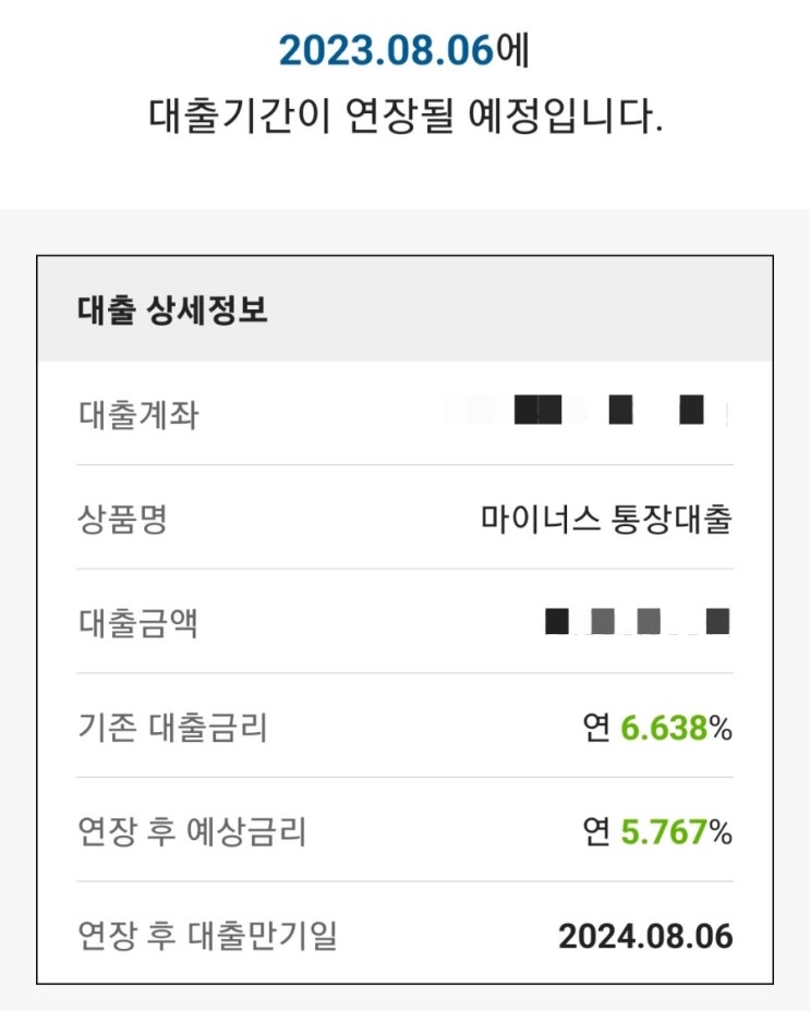  카카오뱅크 마이너스 통장 대출 기한연기(대출가산금리 1.1% 하락), 대출금리의 이해