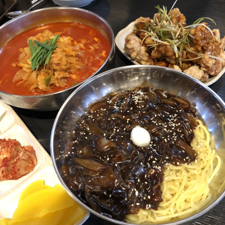  인천 송도 중국집 한짬뽕 짜장면 탕수육 맛집 킹정