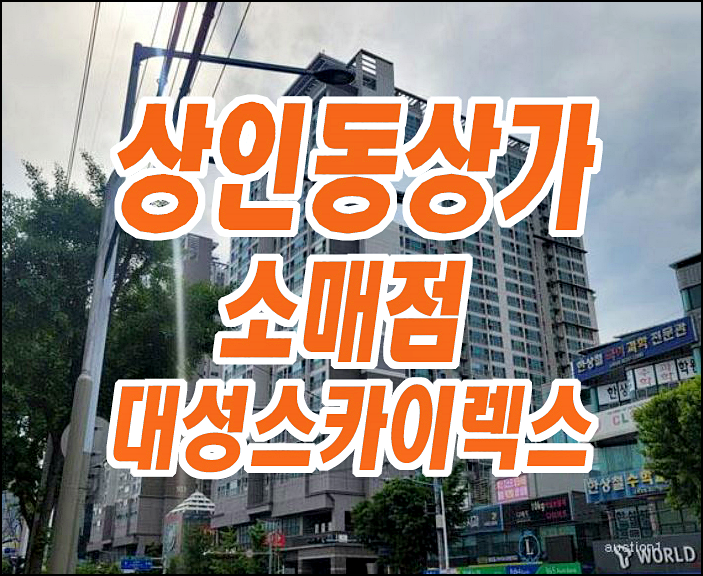 대구 상가 경매 달서구 상인동 상인대성스카이렉스 상가경매물건