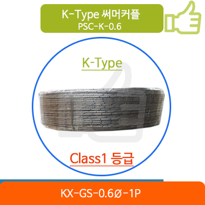 KX GS 0.6 1P  열전대 K Type 센서 케이블