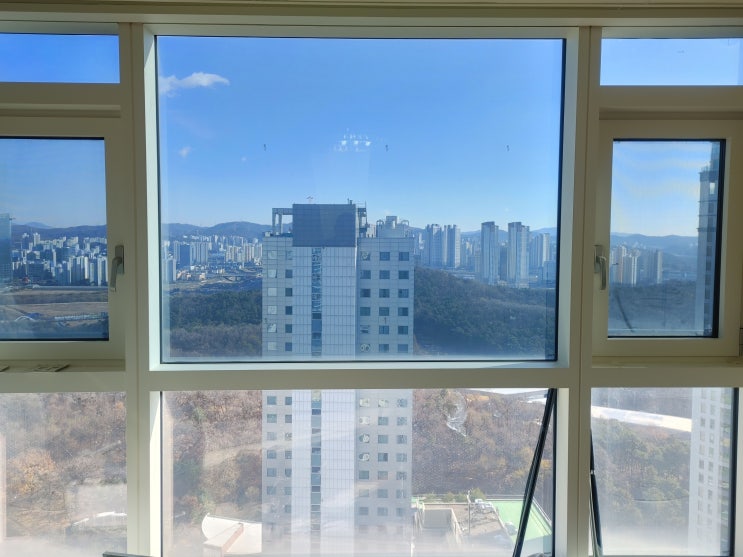  김포 아파트썬팅 고촌읍 아파트 창문 열차단썬팅 시공