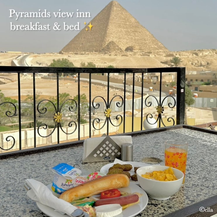이집트 카이로 기자 피라미드 뷰 호텔 추천:: 피라미드 뷰 인 비앤비(Pyramids view inn bed & breakfast)