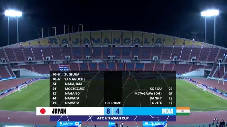 2023 AFC U-17 아시안컵 D조 3차전 일본 vs 인도