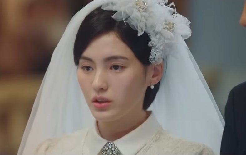 구미호뎐1938 김용지 단발 웨딩 면사포