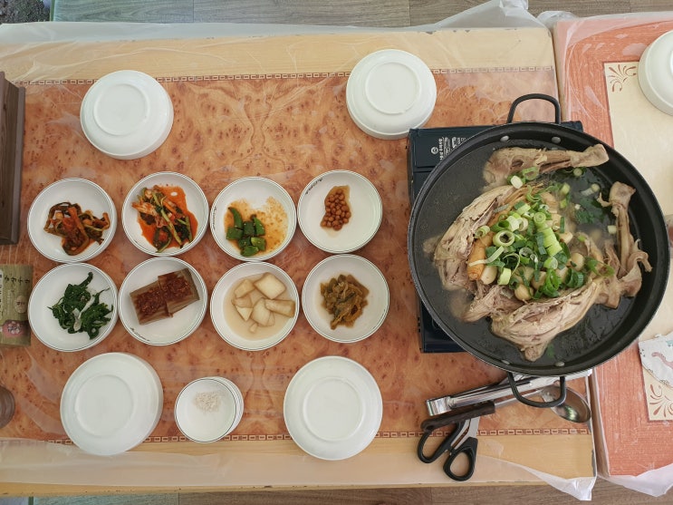  전주 근교 완주 계곡 맛집 소양 종남산장 닭볶음탕, 백숙 후기