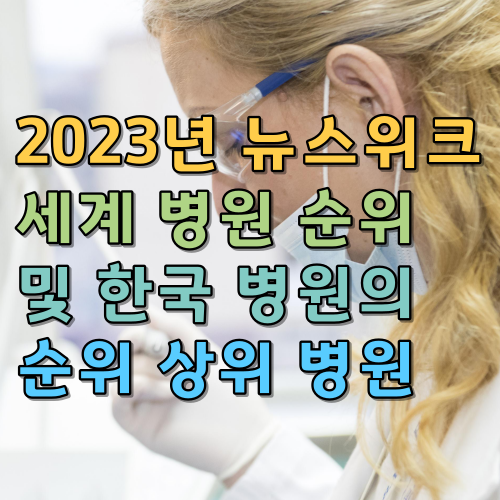  2023년 뉴스위크 세계 병원 순위 및 한국 병원 상위 병원 순위