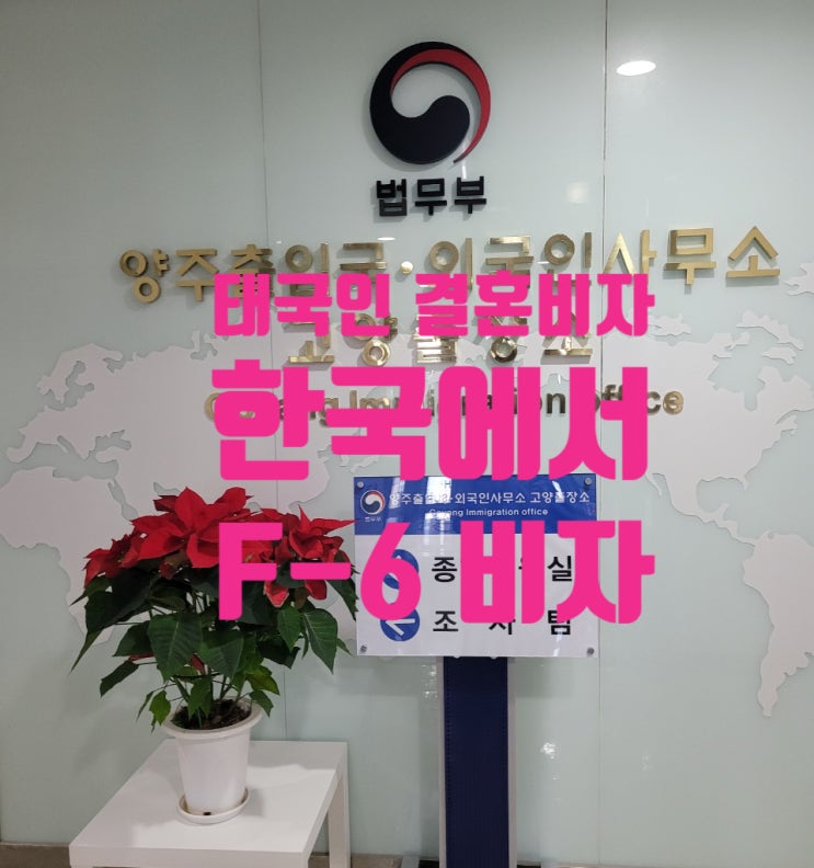 태국인 결혼비자 태국여자 국제결혼 후 한국에서 F6 비자 체류자변경 태국인 결혼비자 태국여자 국제결혼 후 한국에서 F6 비자 체류자변경