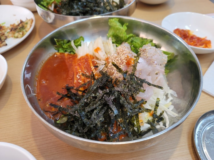  정발산 물회맛집 부산식당 활어물회