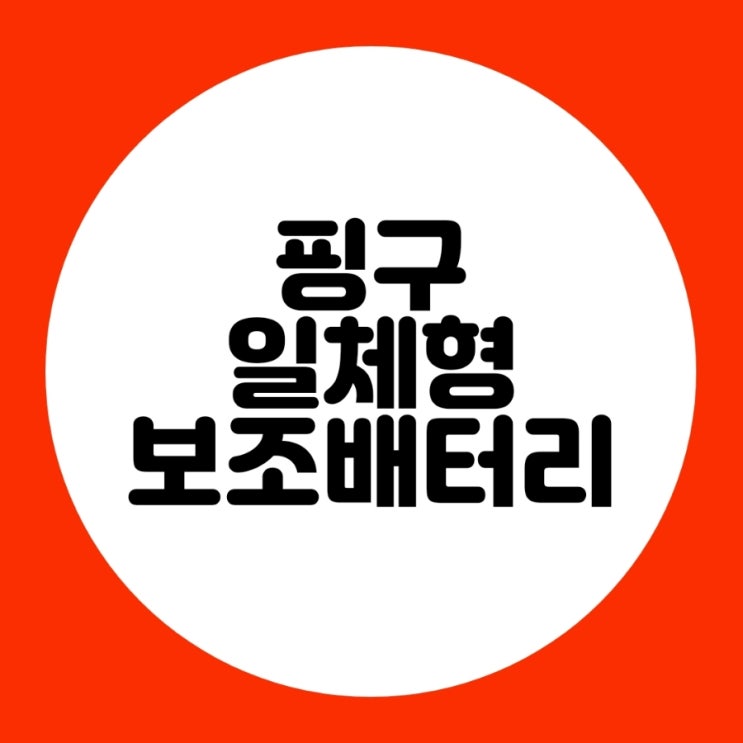  데이니즈 핑구 C타입 일체형 보조배터리 리뷰
