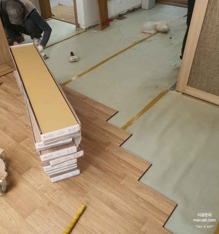  강화마루 광폭 시공 송파구 32평 아파트