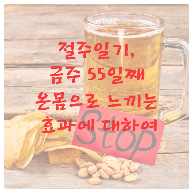  절주일기_금주 55일째 온몸으로 느끼는 효과에 대하여