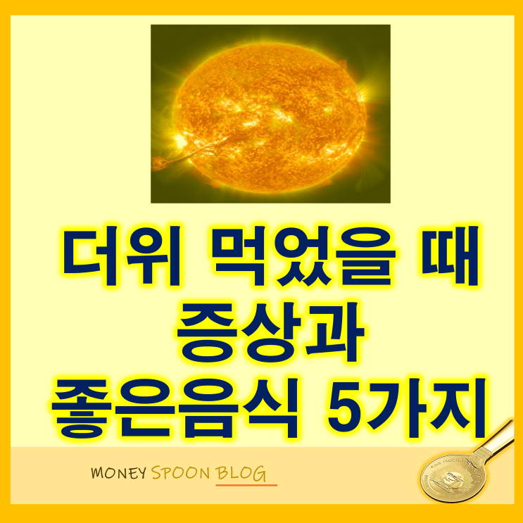 더위 먹었을때 증상과 대처하는 좋은 음식 5가지 종류 알아보기