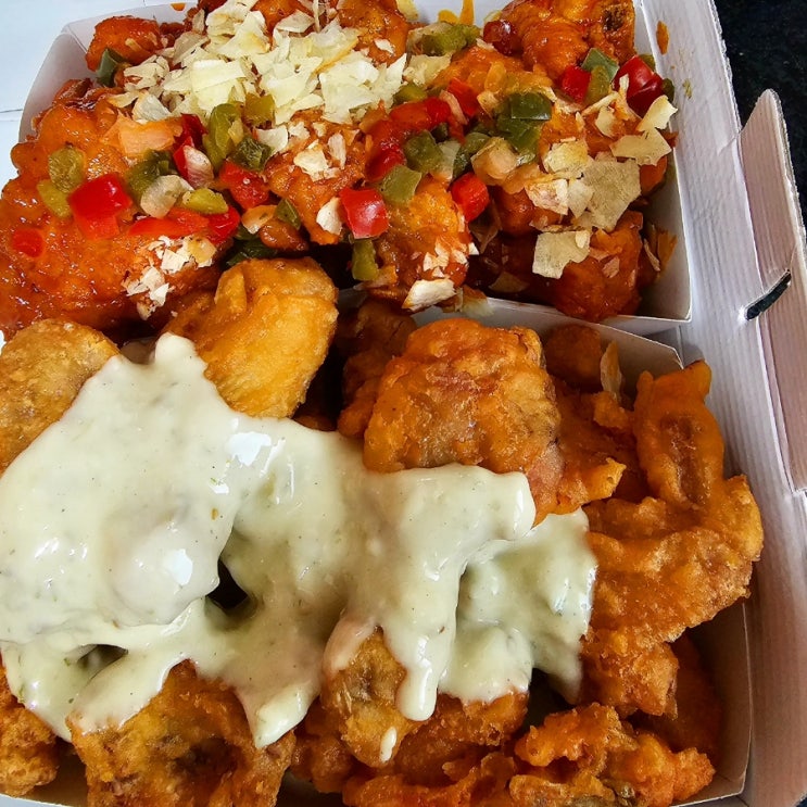  맛집 :) 치킨추천 호식이 두마리치킨 (타코마요+청양고추마요 후기)