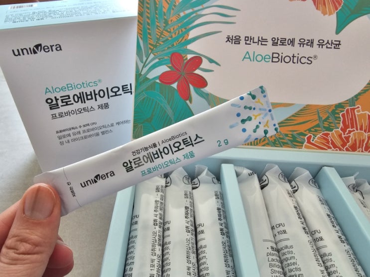 유니베라 알로에바이오틱스 고소한 알로에 유산균 유니베라 알로에바이오틱스 고소한 알로에 유산균