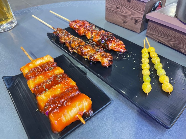 의왕 서해그랑블 더꼬치다 야장에서 시원한 생맥주