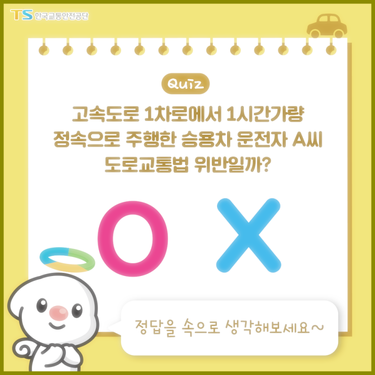  고속도로 1차선 추월차선!! 정속주행 차량 단속