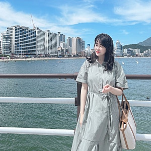 여름원피스 마리끌레르 바스락원피스 입고 광안리 데이트룩 ♥