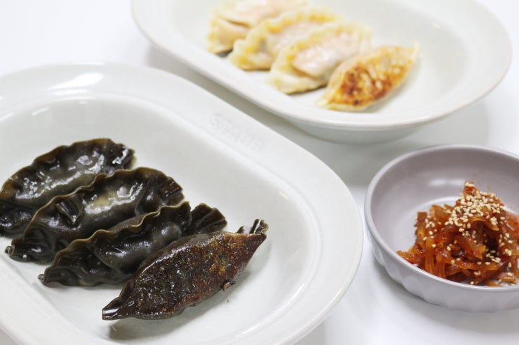  한만두 신마라 진짜장 왕교자 후기, 냉동만두 맛있게 굽는 방법