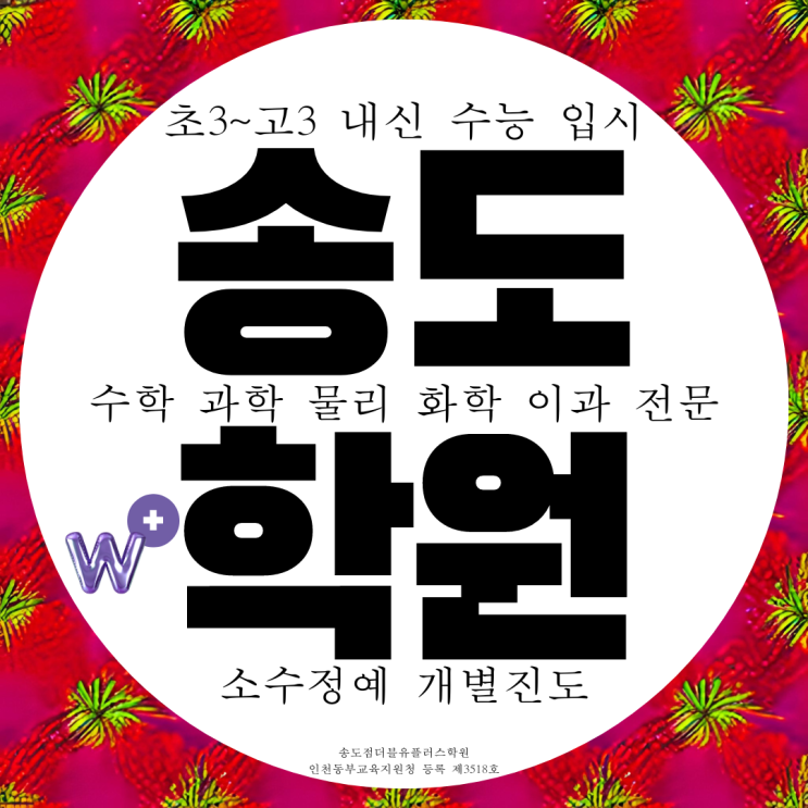 인천 송도 더블유플러스학원 이과 전문 고등 물리 화학 고1 고2 고3 중등 수학 W+ 인천 송도 더블유플러스학원 이과 전문 고등 물리 화학 고1 고2 고3 중등 수학 W+