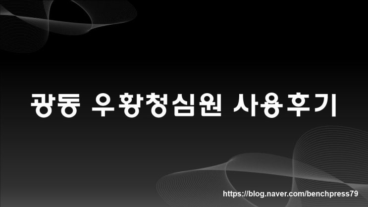  광동 우황청심원 사용 후기
