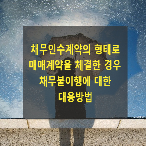  채무인수계약의 형태로 매매계약을 체결한 경우 채무불이행에 대한 대응방법(채무인수계약, 손해배상청구)