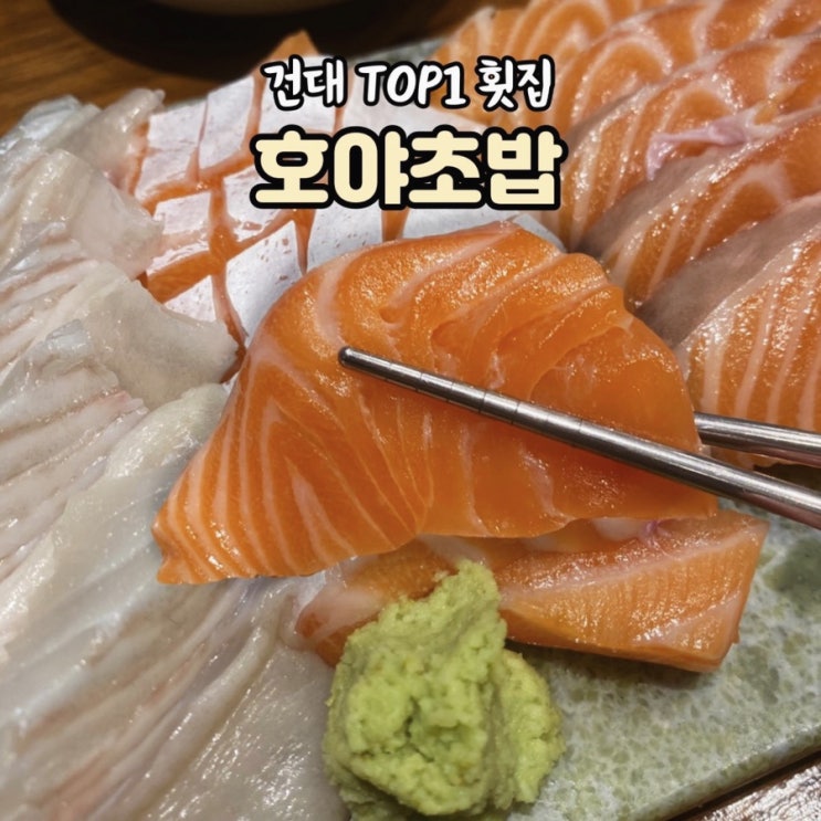  [건대 맛집] 호야초밥 / 재방문만 10번째.. 인생 회집