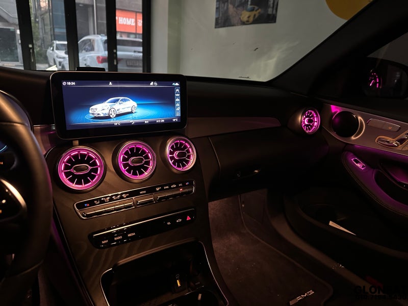 인천 서구 / 엠비언트 / 벤츠C클래스(W205)AMG - 송풍구엠비언트 교체로 더욱 멋스럽게 / 벤츠 / C-클래스 / C-클래스 W206