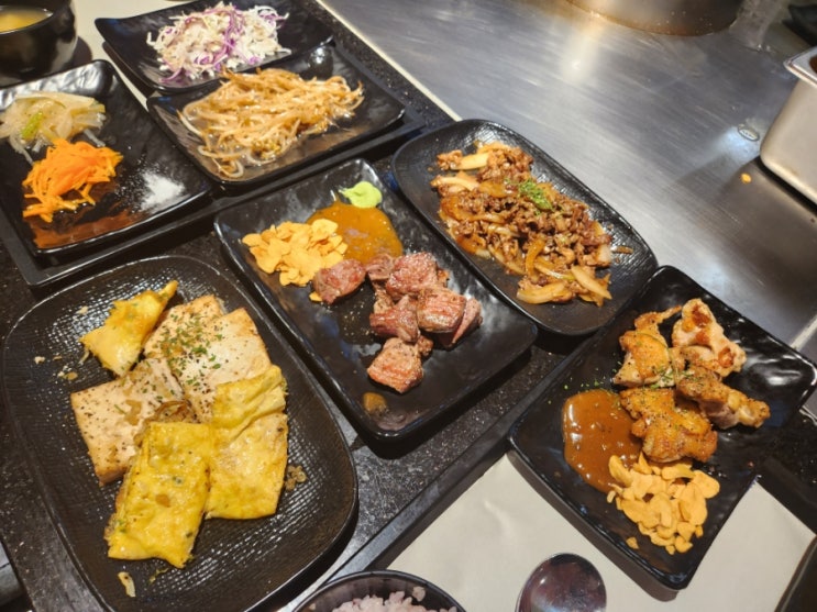  잠실 가성비찐맛집 카렌 - 잠실 롯데백화점 지하 철판요리 맛집!