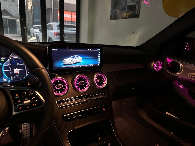 인천 서구 / 엠비언트 / 벤츠C클래스(W205)AMG - 송풍구엠비언트 교체로 더욱 멋스럽게 / 벤츠 / C-클래스 / C-클래스 W206