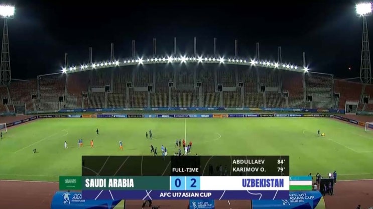 2023 AFC U-17 아시안컵 8강 사우디아라비아 vs 우즈베키스탄