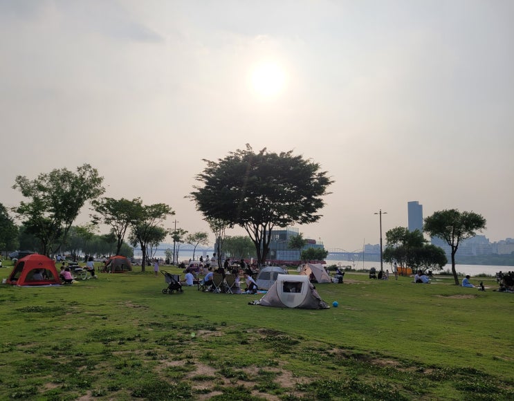  반포 한강공원 주차요금 및 그늘막텐트 가능시간  (치맥 라면 가격)