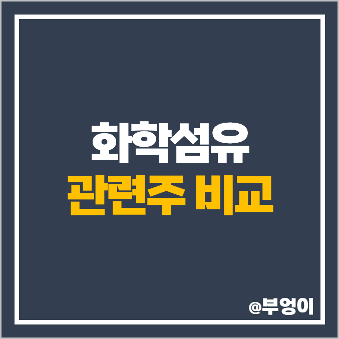 화학주, 화학섬유 관련주 : 성안, 효성티앤씨 주식 PBR, 주가, 배당금 비교