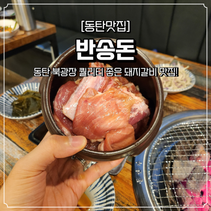  동탄 고깃집 반송돈 돼지갈비 맛집