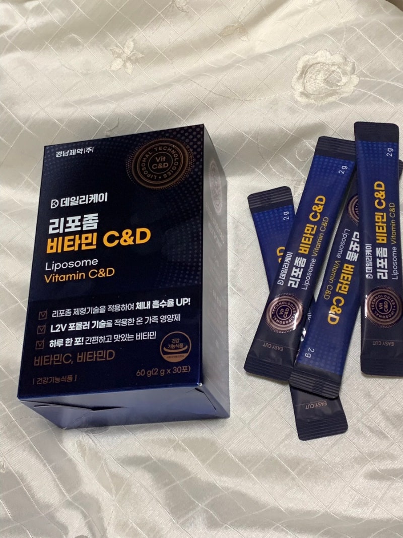 경남 제약 데일리케이 리포좀 비타민C&D 비타민C추천 분말비타민 후기