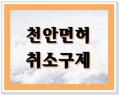  천안 음주운전 배달직 구제
