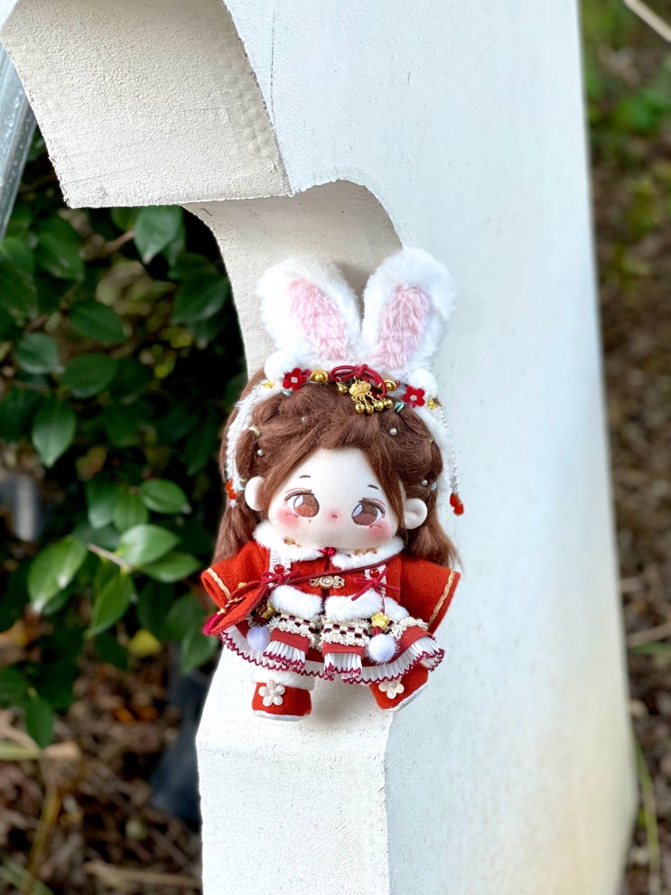 20cm 행운을 부르는 토끼 세트 인형옷 아이돌인형옷 20cm 행운을 부르는 토끼 세트 인형옷 아이돌인형옷