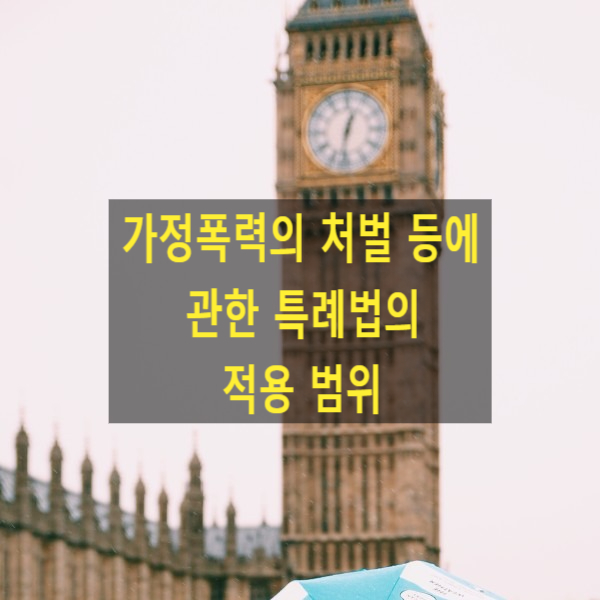  가정폭력의 처벌 등에 관한 특례법의 적용 범위(사실혼 배우자)